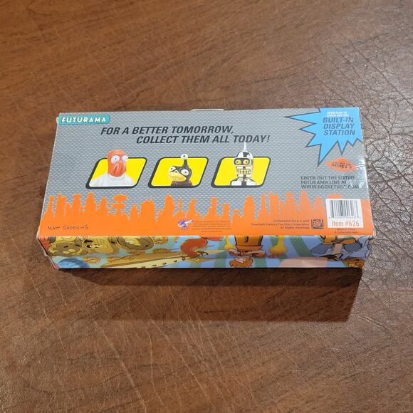 Futurama Series 1 Heavyweights Die Cast 4 x Figure Box Set, Leela Fry Bender New - Picture 8 of 11